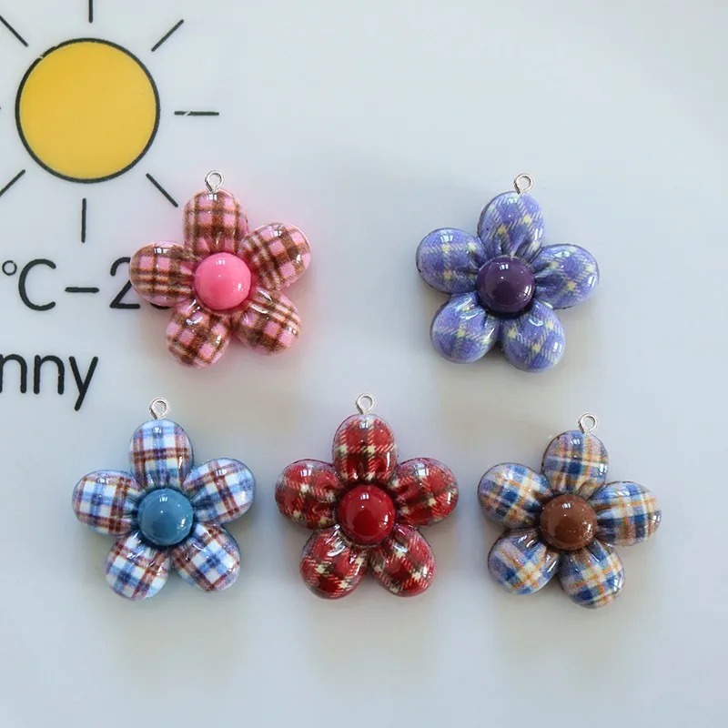 Resin Art And Jewelry - 10 Pendentifs en résine planaire motif