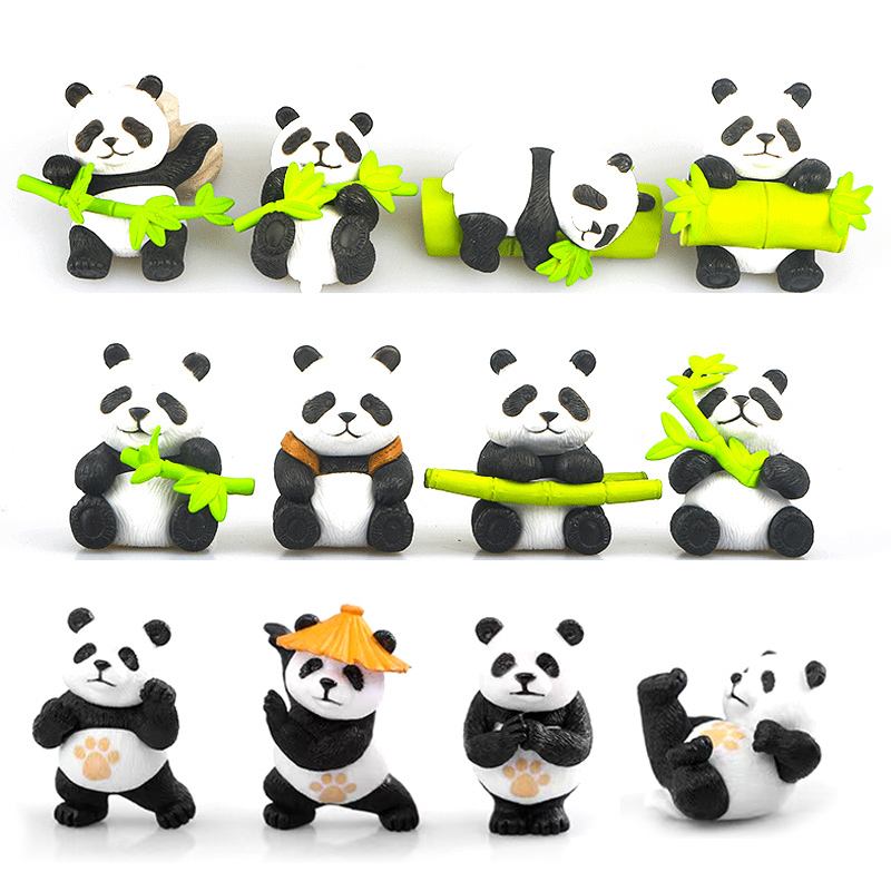 Resin Art And Design - Console de voiture Design Panda mignon,