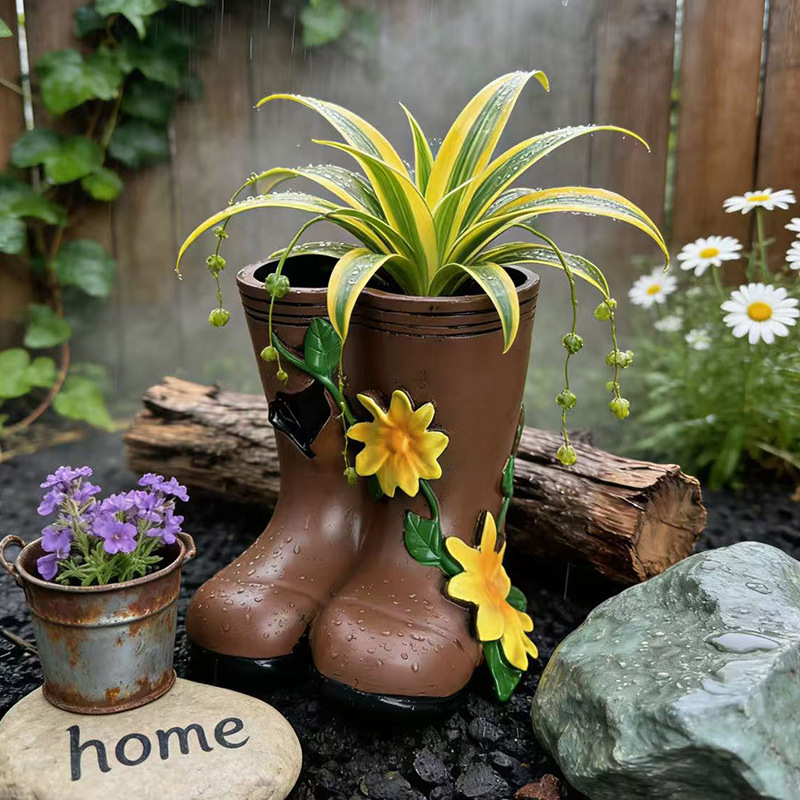 Resin Art Unique Ideas - Vase en forme de bottes de