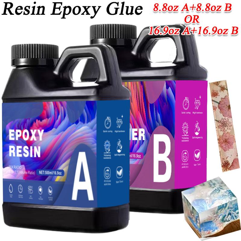 Resin Art And Jewelry - Colle époxy en résine AB, 17.6oz/33.8oz,