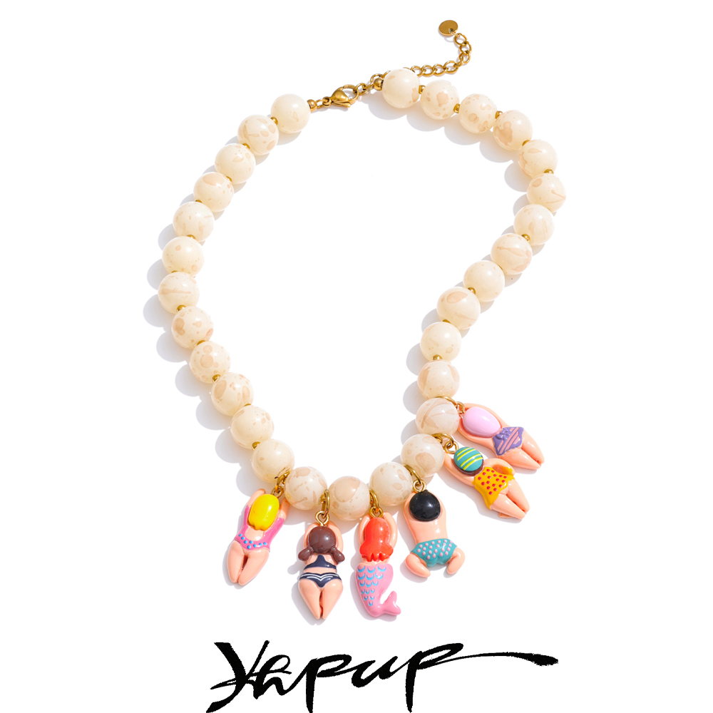 Resin Art Necklace - Yhpup élégant Unique bijoux faits à