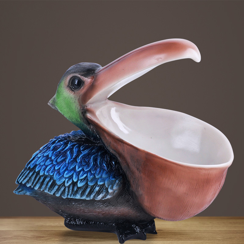 Resin Art Unique Ideas - ‌ Figurine de pélican tucan, décor