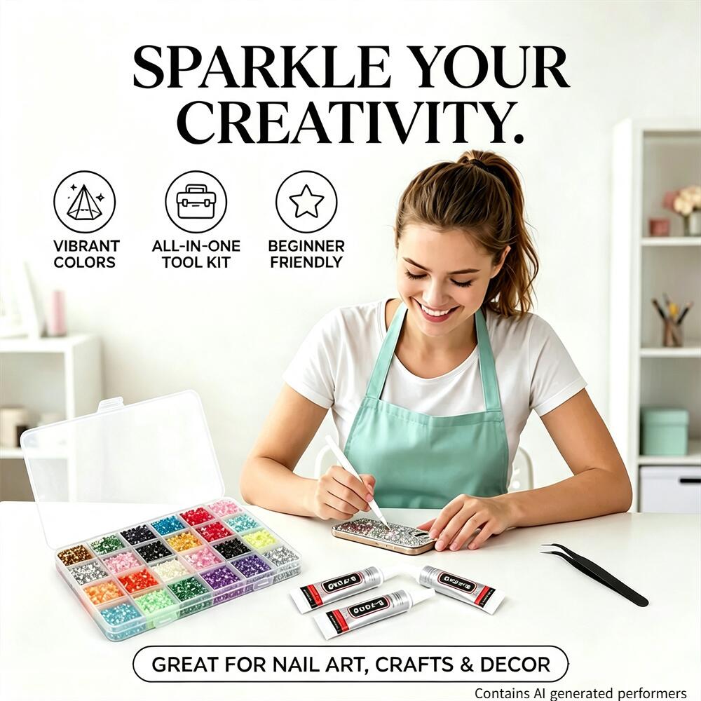 Resin Art And Jewelry - Kit de strass en résine multicolores