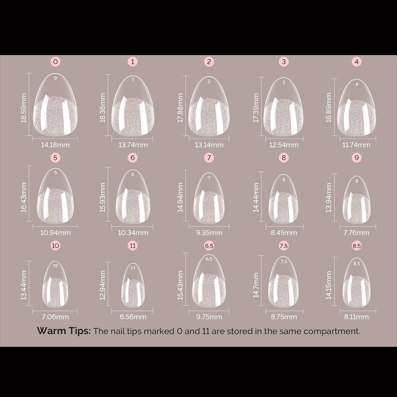 Pointes d'ongles ultra-courtes - Resin Art Use avis et prix