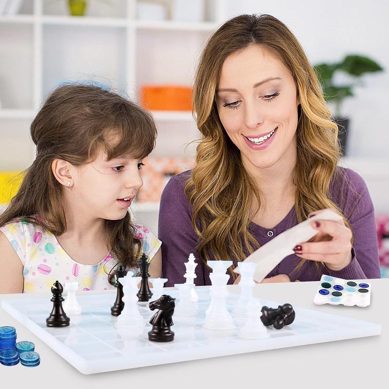 Moule en résine pour jeu d'éch - Resin Art Kit With Molds avis et prix