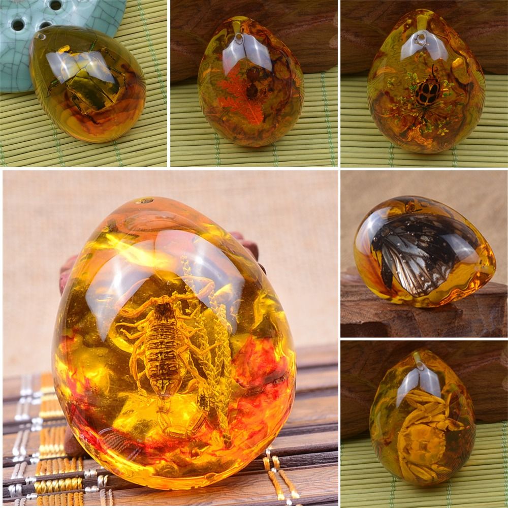 Collier pendentif en pierre d' - Resin Art Necklace avis et prix