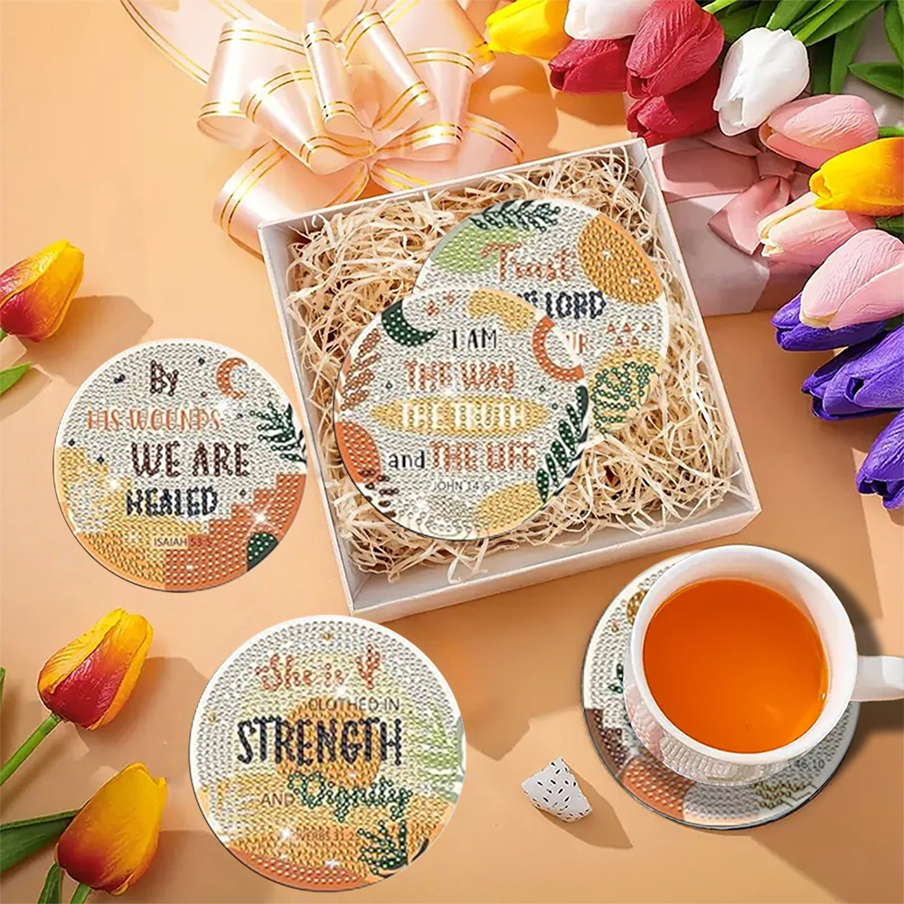 Kit de 8 sous-verres à peindre - Resin Art And Design avis et prix