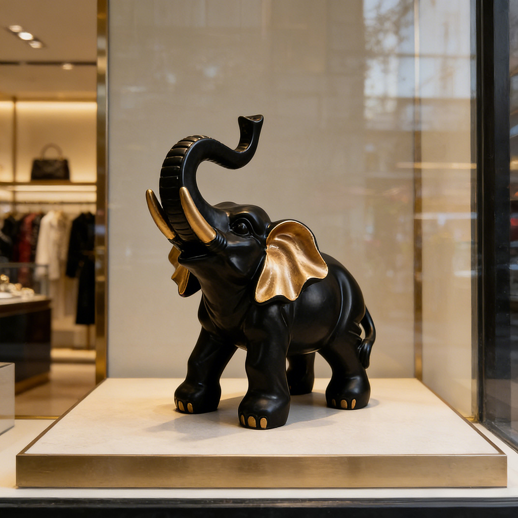 1 pièce de statue d'éléphant p - Resin Art And Design avis et prix