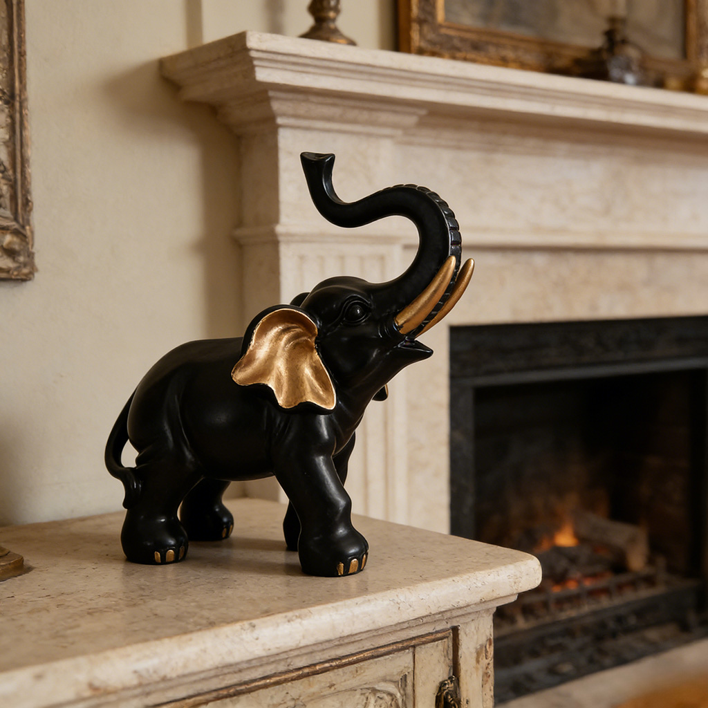 1 pièce de statue d'éléphant p - Resin Art And Design avis et prix