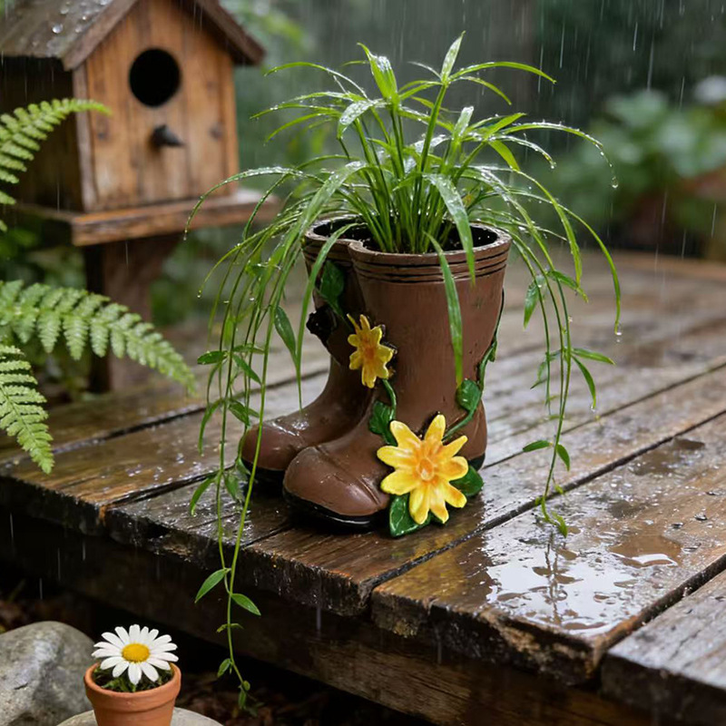 Vase en forme de bottes de plu - Resin Art Unique Ideas avis et prix