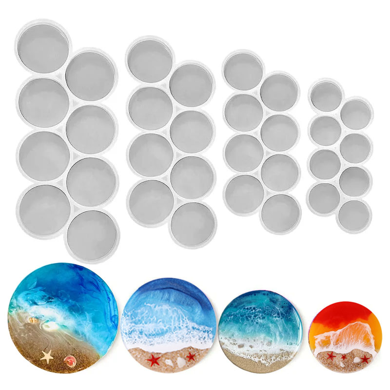 Moule rond en Silicone avec po - Resin Art Kit With Molds avis et prix