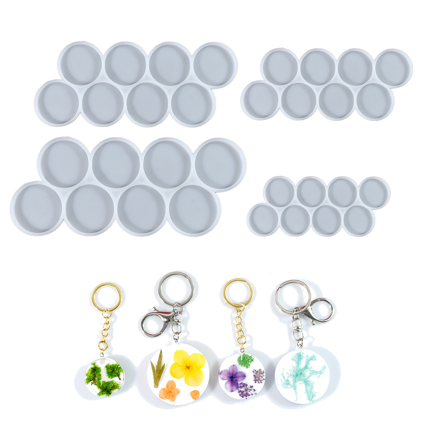 Moule rond en Silicone avec po - Resin Art Kit With Molds avis et prix