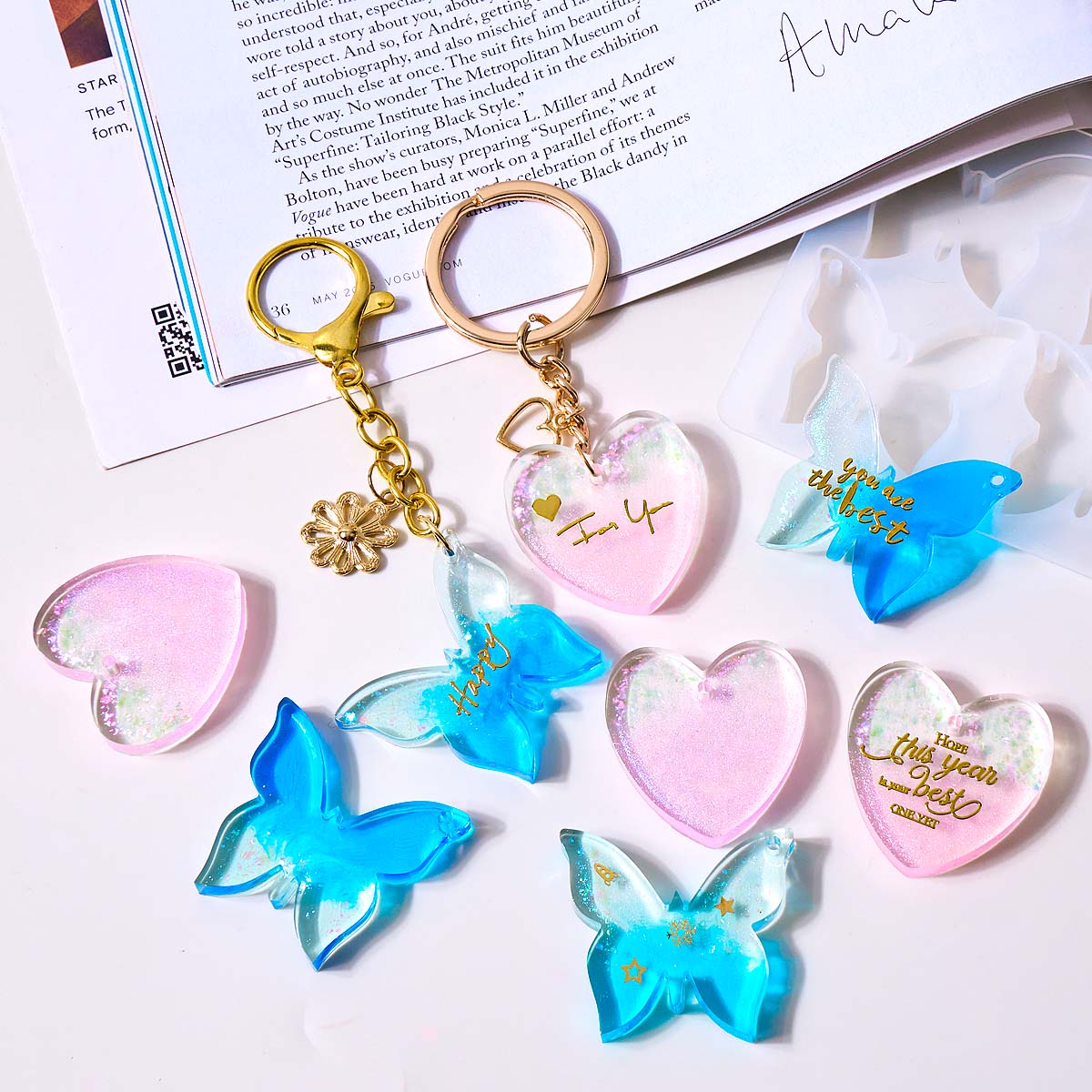 Moule en silicone à six cavité - Resin Art Kit With Molds avis et prix