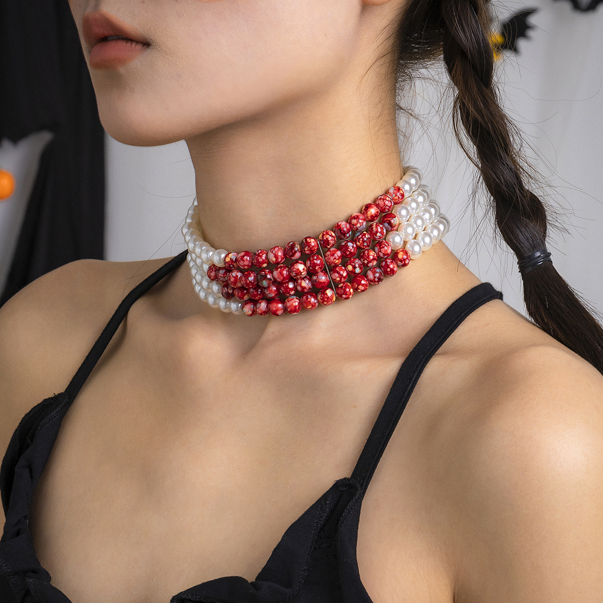 Collier pendentif pompon perle - Resin Art Necklace avis et prix