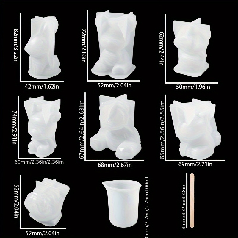 Ensemble de 19 moules en résin - Resin Art Kit With Molds avis et prix