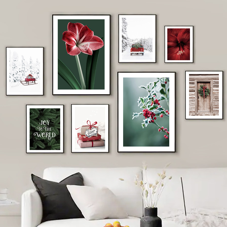 Affiche de Noël avec traîneau, - Resin Art Images avis et prix