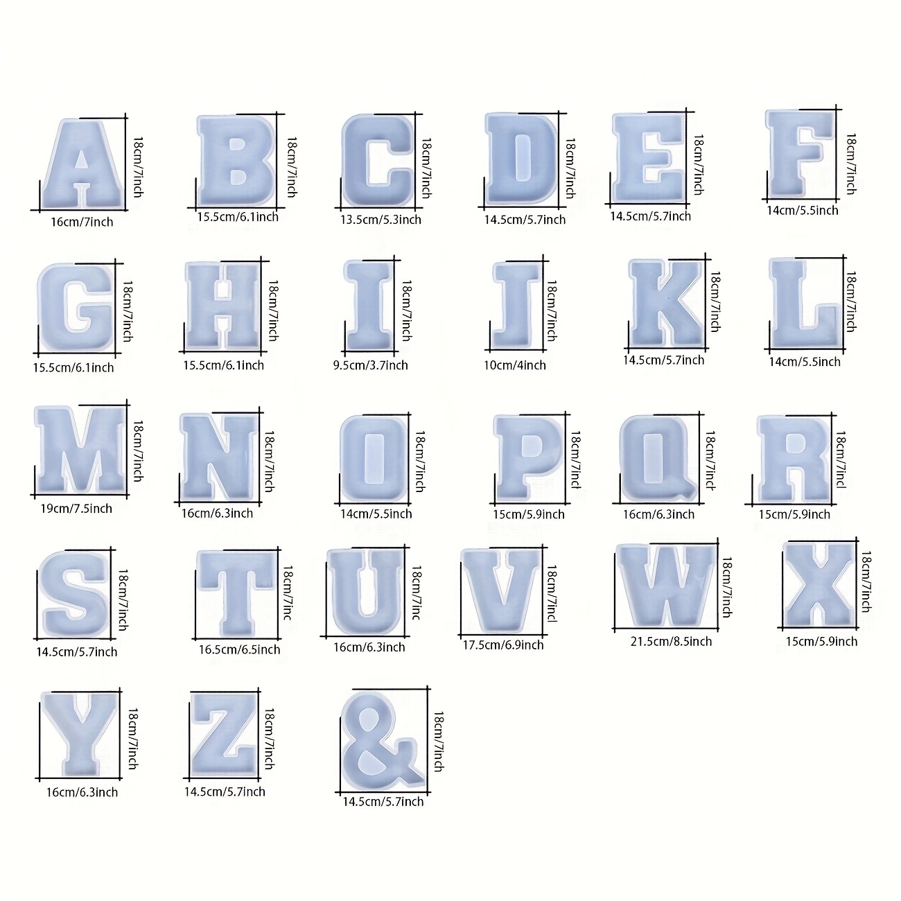 Moule en résine pour grandes l - Resin Art Letters avis et prix