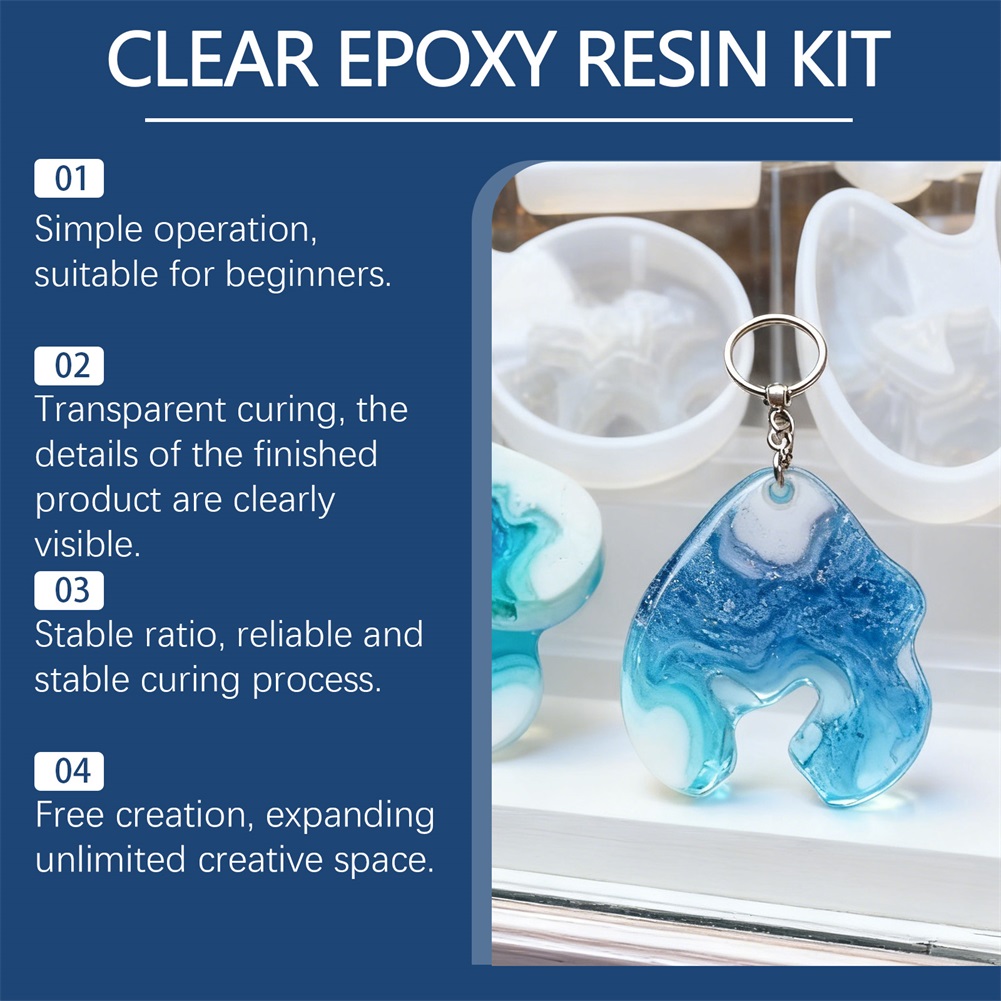 Kit de résine époxy transparen - Resin Art And Jewelry avis et prix