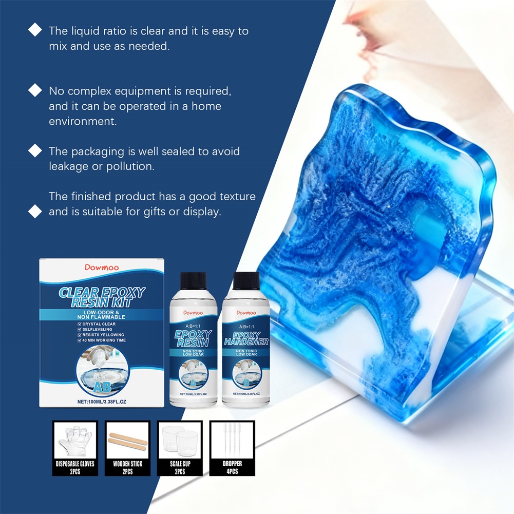 Kit de résine époxy transparen - Resin Art And Jewelry avis et prix