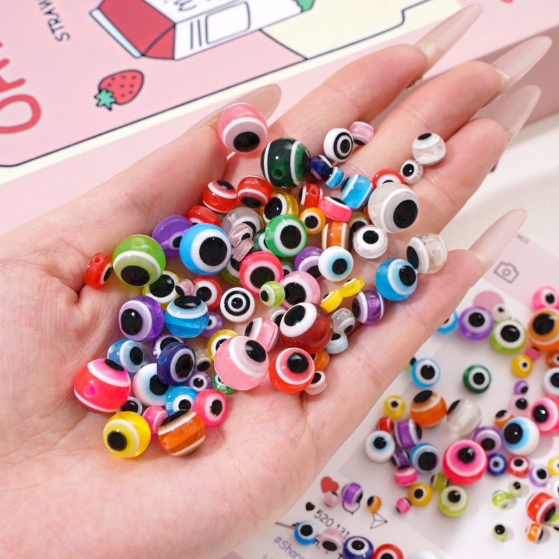 25 perles en résine œil porte- - Resin Art Necklace avis et prix