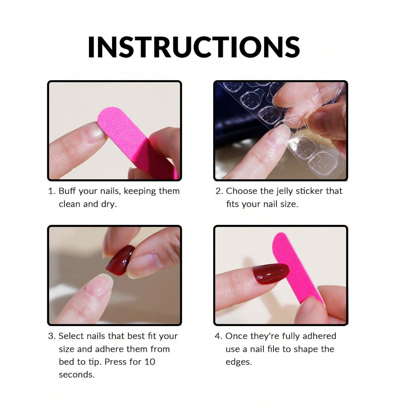 10 faux ongles carrés courts p - Resin Art Use avis et prix